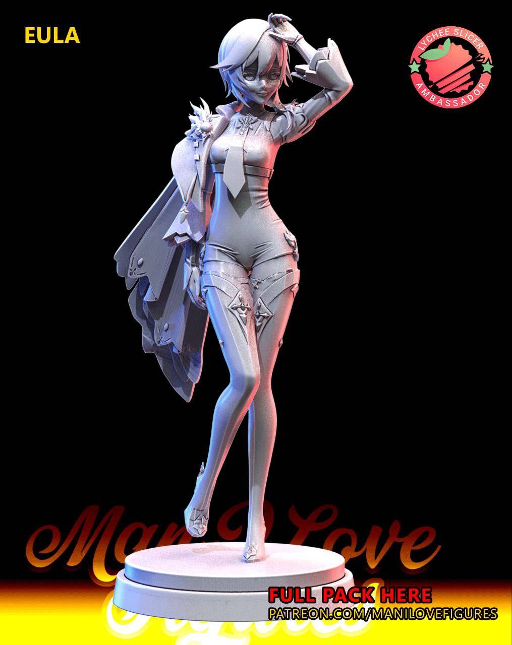 P站图纸印象馆 Man I Love 原神 优菈 Man I Love 原神 优菈