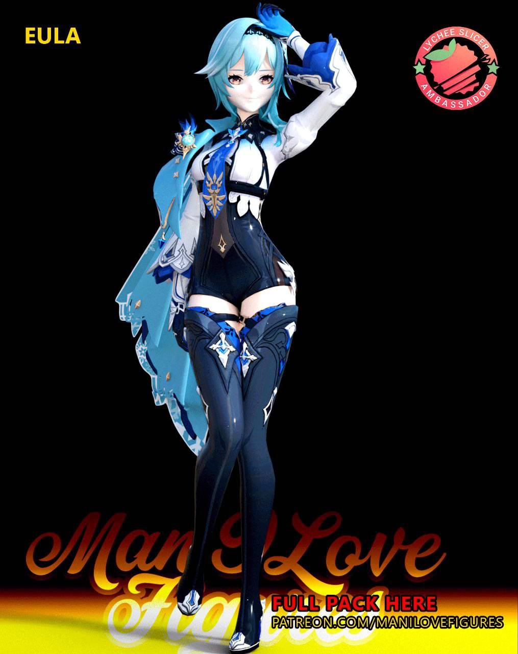 P站图纸印象馆 Man I Love 原神 优菈 Man I Love 原神 优菈