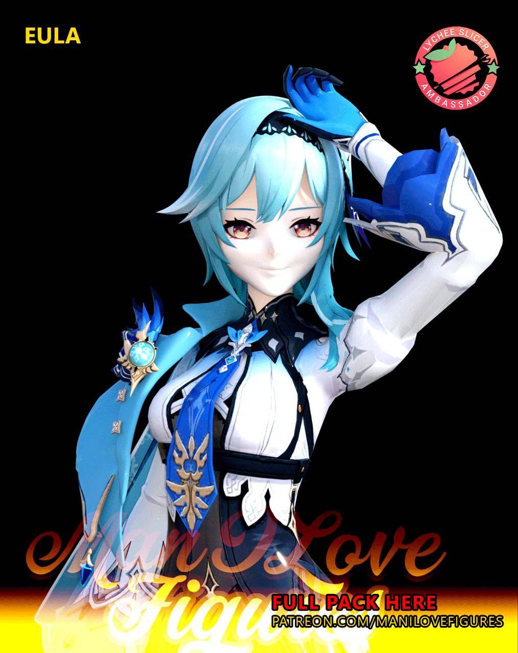 P站图纸印象馆 Man I Love 原神 优菈 Man I Love 原神 优菈