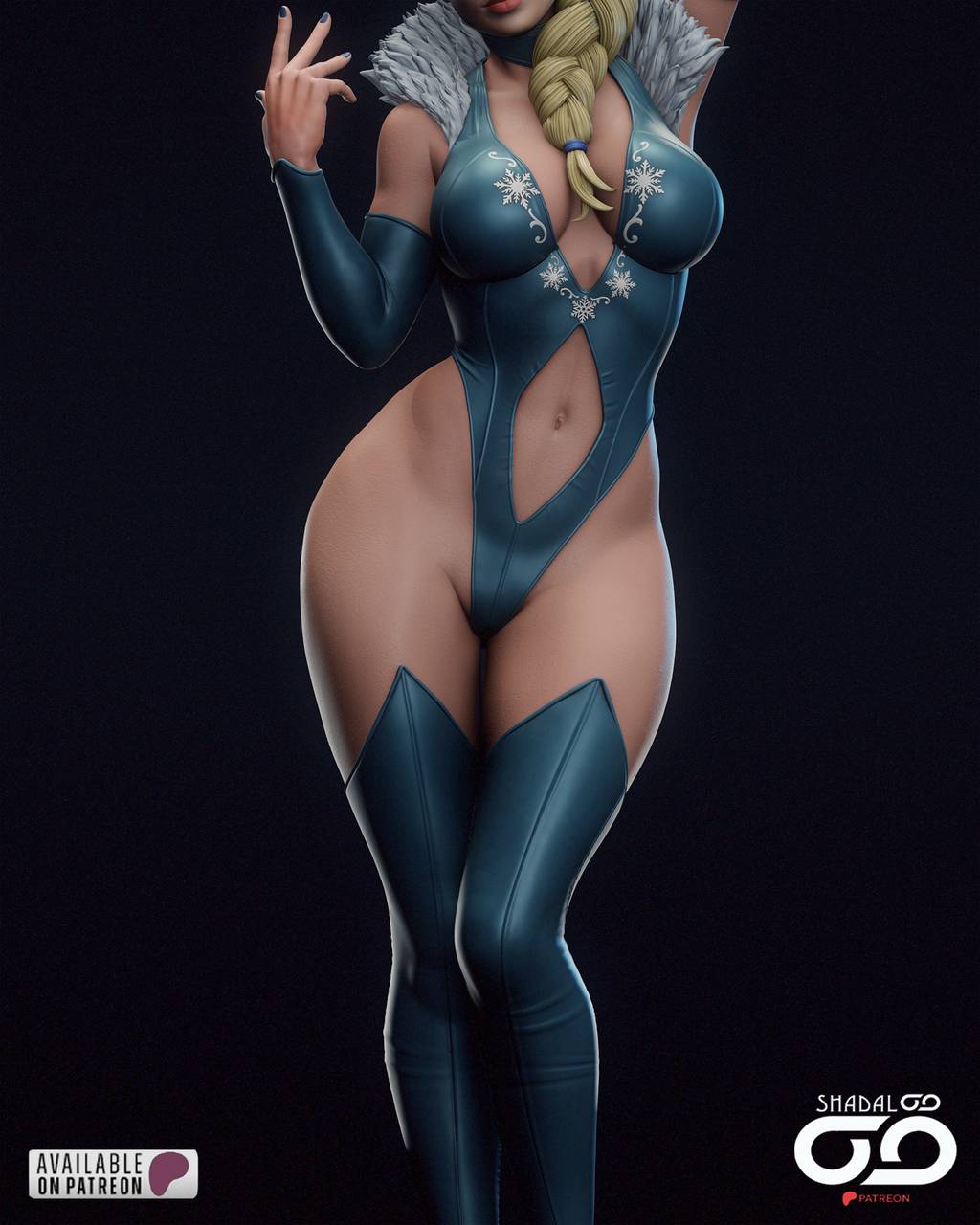 P站图纸印象馆 Shadaloo Studios 冰雪奇缘 艾莎 Shadaloo Studios 冰雪奇缘 艾莎