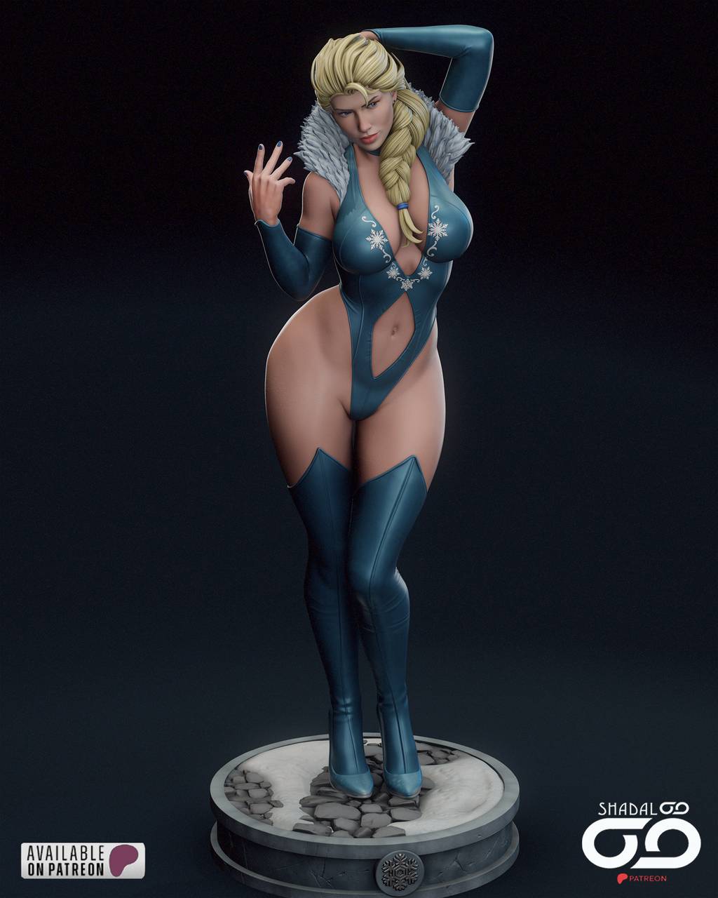 P站图纸印象馆 Shadaloo Studios 冰雪奇缘 艾莎 Shadaloo Studios 冰雪奇缘 艾莎