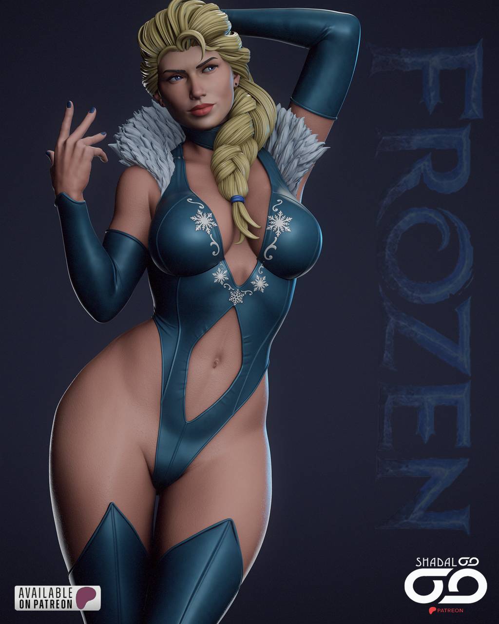 P站图纸印象馆 Shadaloo Studios 冰雪奇缘 艾莎 Shadaloo Studios 冰雪奇缘 艾莎