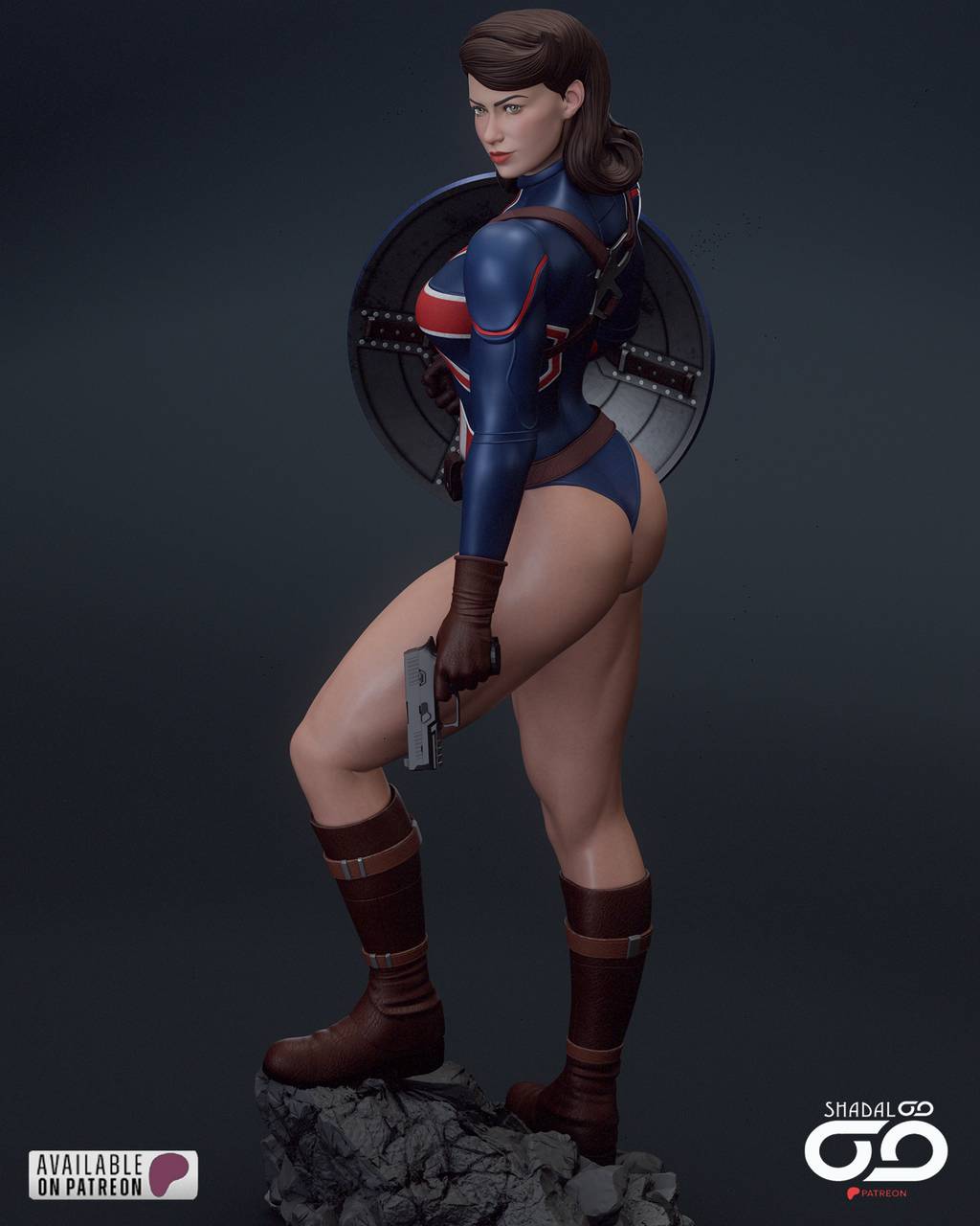 P站图纸印象馆 Shadaloo Studios 漫威 卡特队长 Shadaloo Studios 漫威 卡特队长