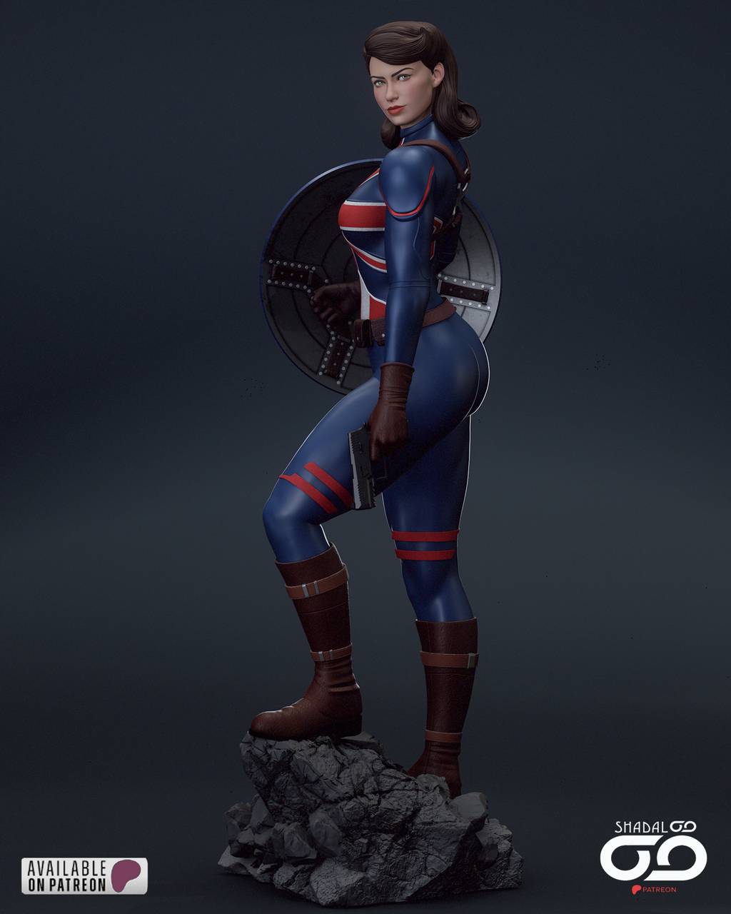 P站图纸印象馆 Shadaloo Studios 漫威 卡特队长 Shadaloo Studios 漫威 卡特队长