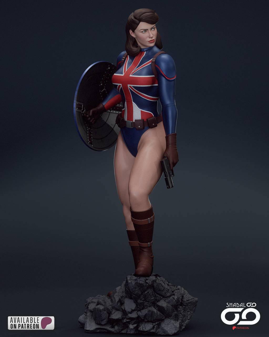 P站图纸印象馆 Shadaloo Studios 漫威 卡特队长 Shadaloo Studios 漫威 卡特队长