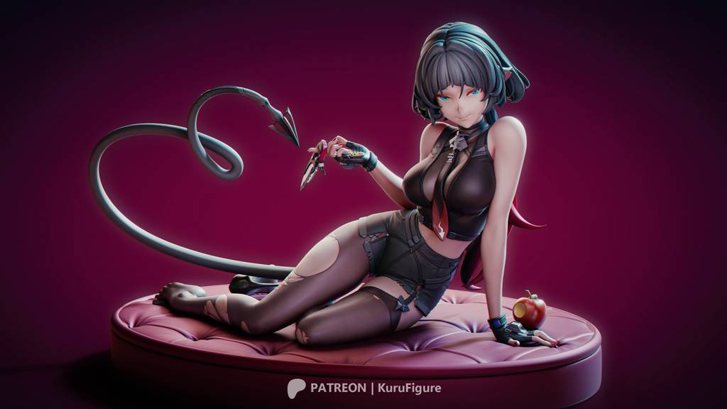 P站图纸印象馆 Kuru Figure 绝区零 简·杜 Kuru Figure 绝区零 简·杜