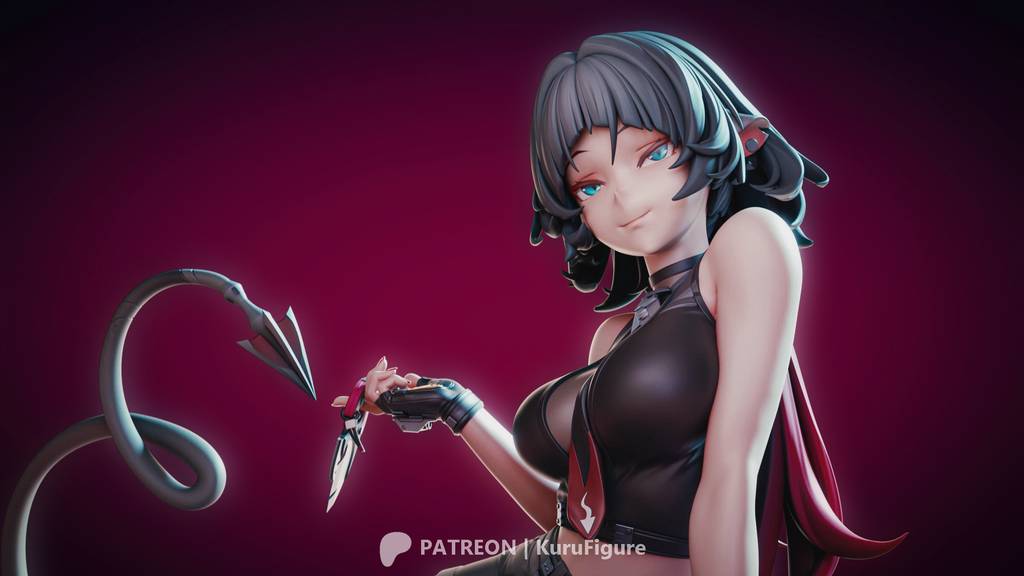 P站图纸印象馆 Kuru Figure 绝区零 简·杜 Kuru Figure 绝区零 简·杜