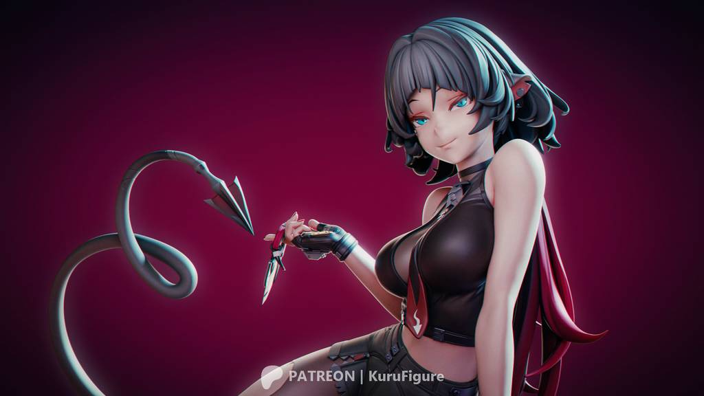 P站图纸印象馆 Kuru Figure 绝区零 简·杜 Kuru Figure 绝区零 简·杜