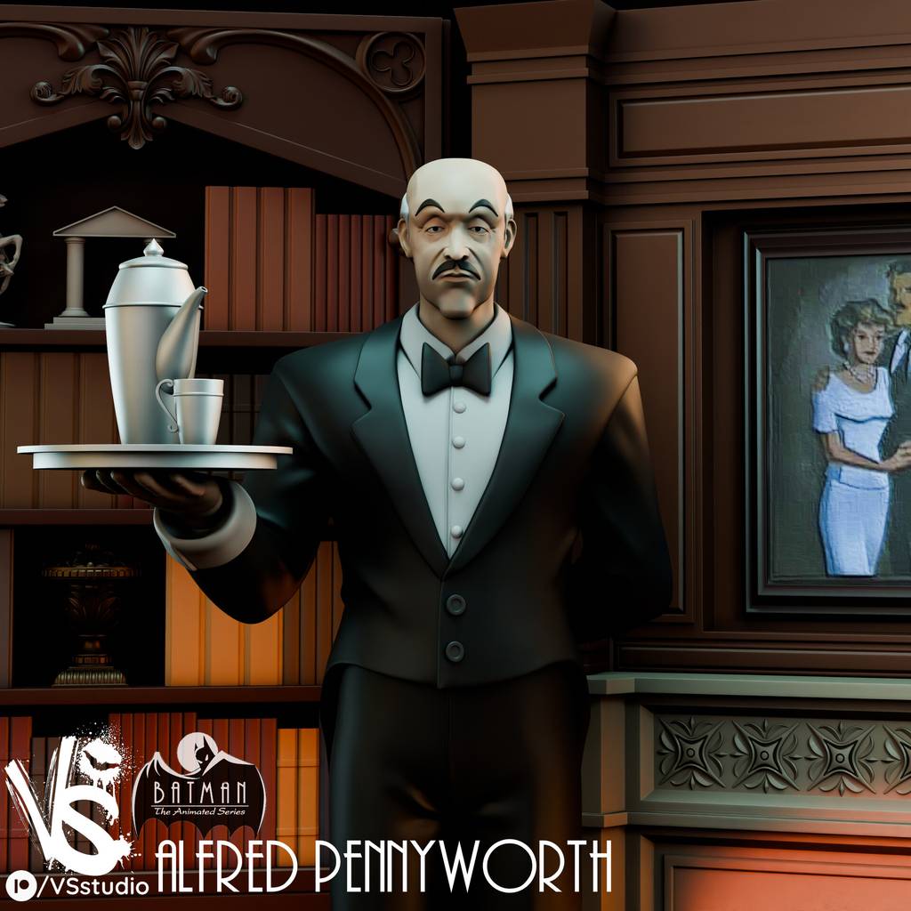 P站图纸印象馆 DC漫画 阿尔弗雷德和布鲁斯 DC漫画 阿尔弗雷德和布鲁斯