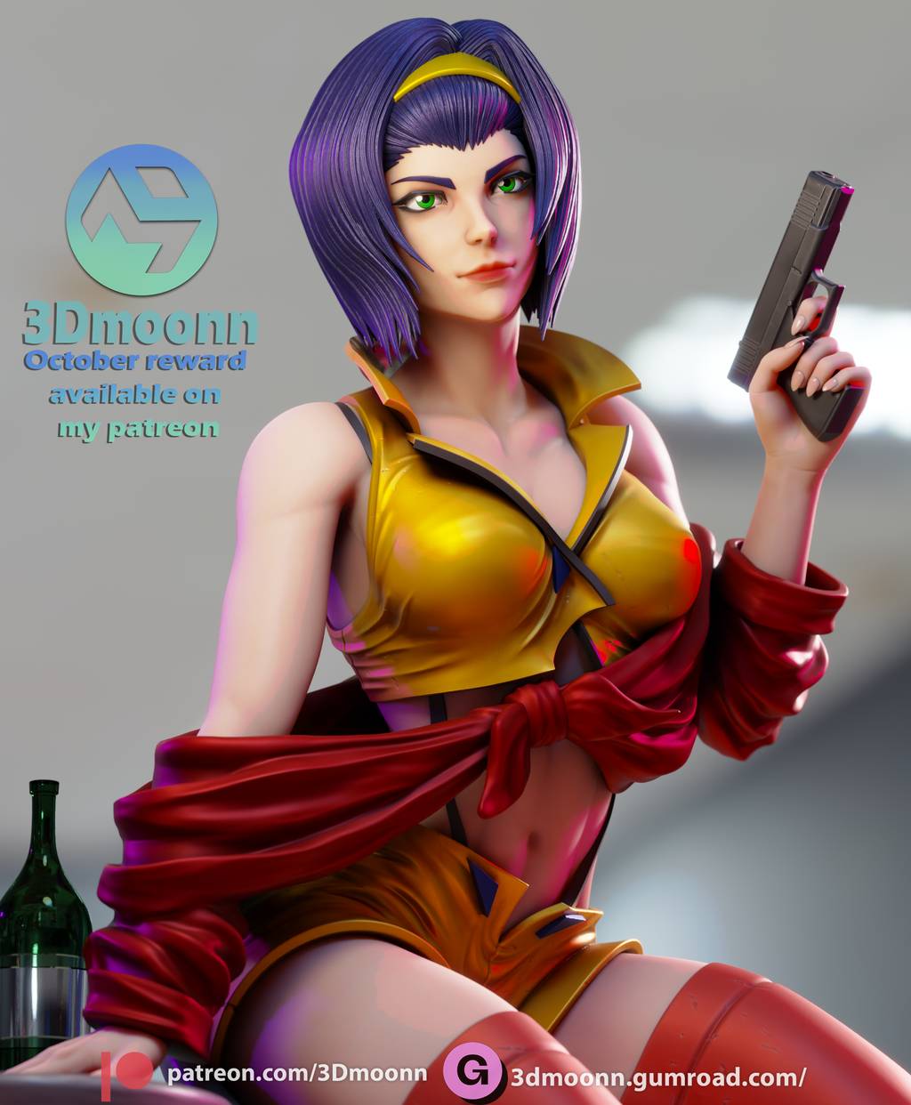 P站图纸印象馆 3Dmoonn 星际牛仔 菲·瓦伦坦 3Dmoonn 星际牛仔 菲·瓦伦坦