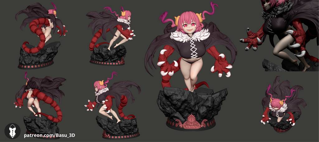 P站图纸印象馆 小林家的龙女仆 伊露露 小林家的龙女仆 伊露露