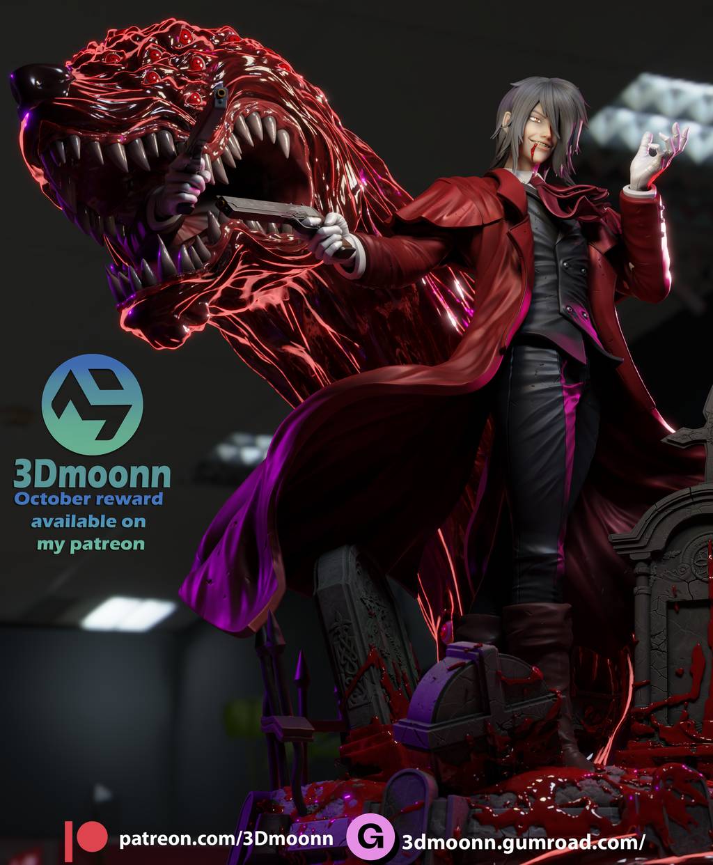 P站图纸印象馆 3Dmoonn 恶魔城 阿鲁卡多 3Dmoonn 恶魔城 阿鲁卡多