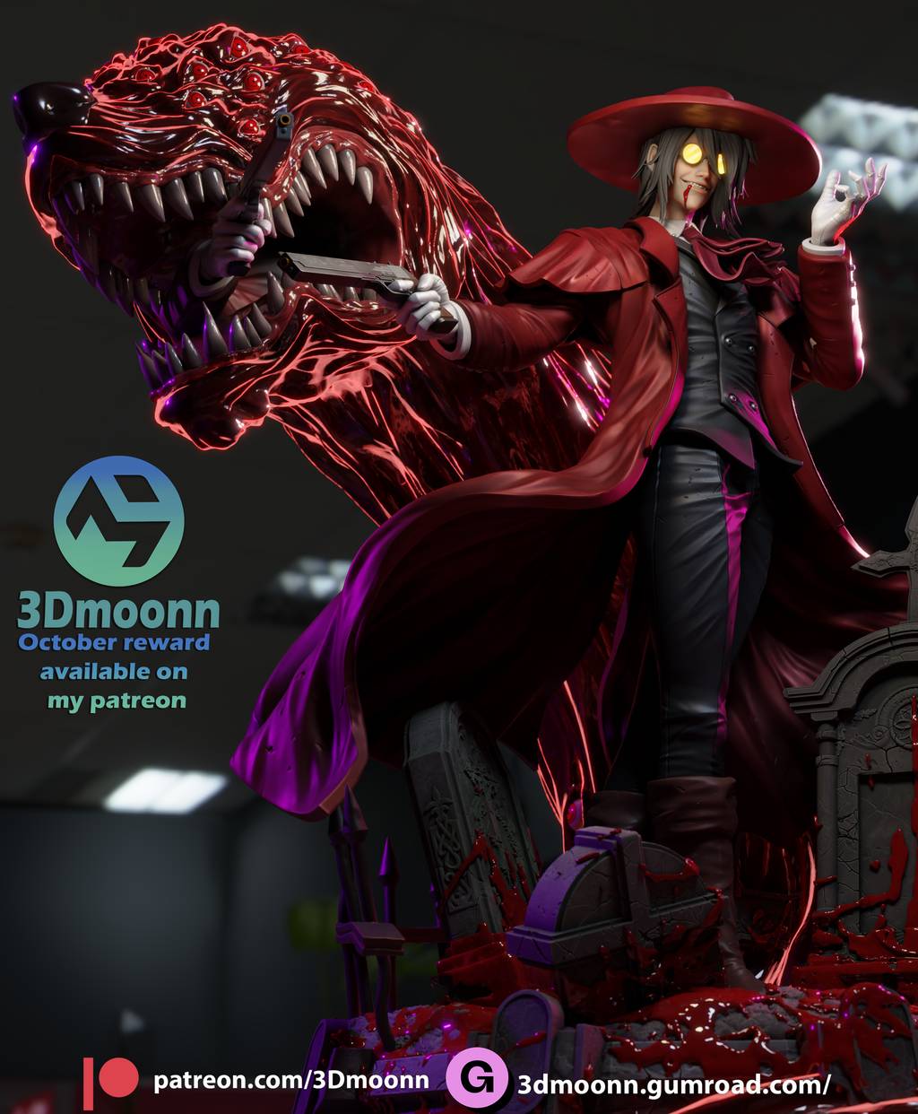 P站图纸印象馆 3Dmoonn 恶魔城 阿鲁卡多 3Dmoonn 恶魔城 阿鲁卡多