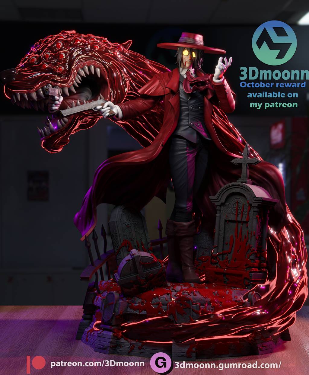 P站图纸印象馆 3Dmoonn 恶魔城 阿鲁卡多 3Dmoonn 恶魔城 阿鲁卡多