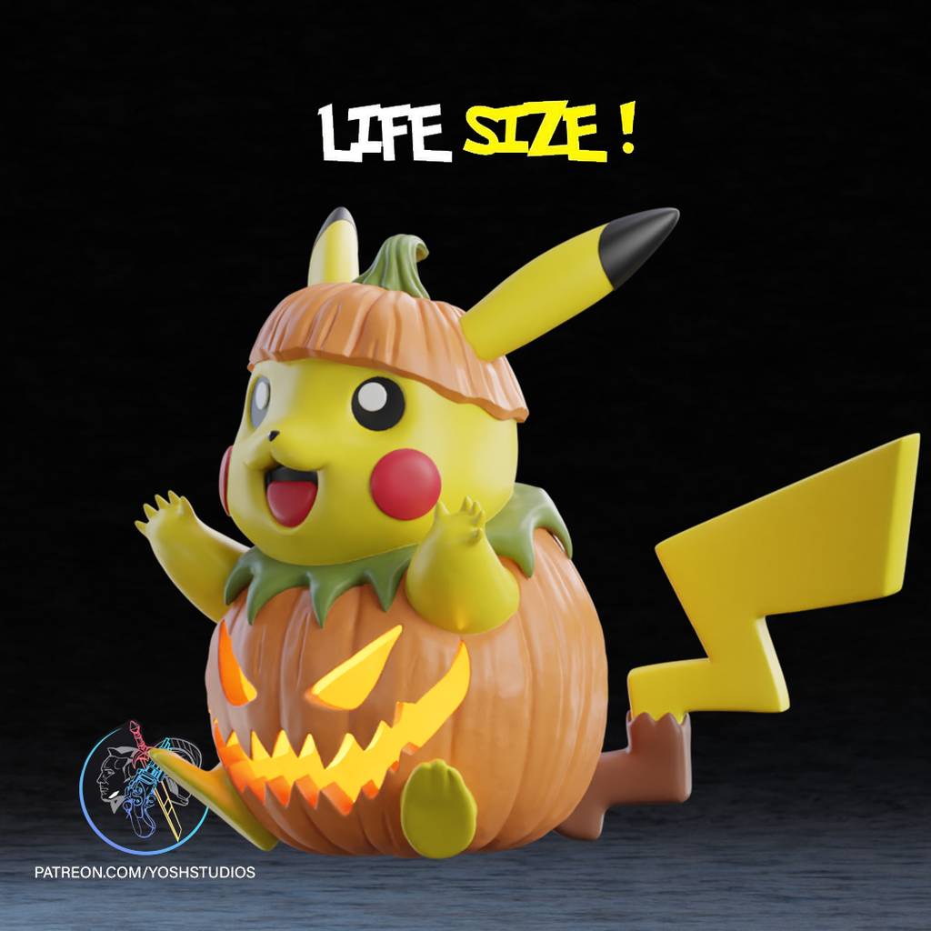 P站图纸印象馆 Yosh 万圣节皮卡丘 Yosh 万圣节皮卡丘