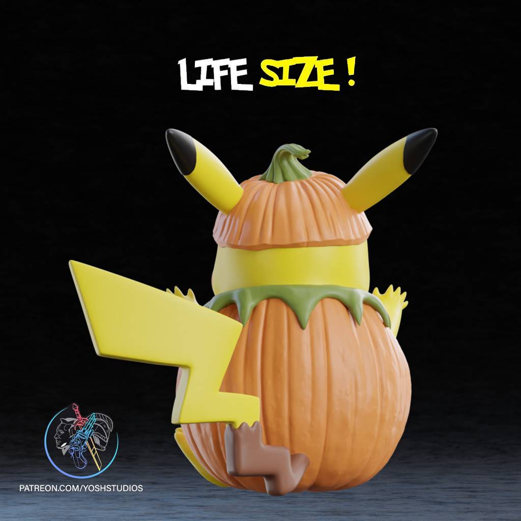 P站图纸印象馆 Yosh 万圣节皮卡丘 Yosh 万圣节皮卡丘