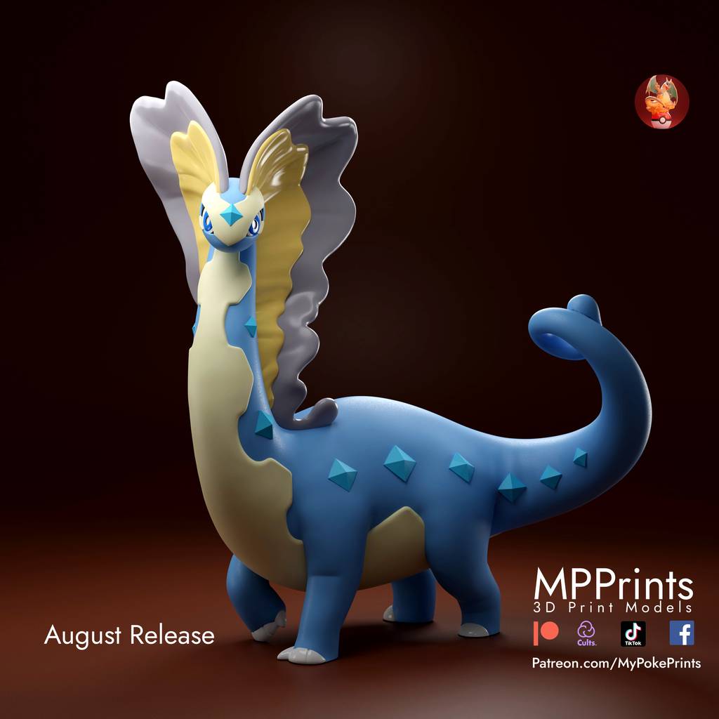 P站图纸印象馆 口袋妖怪 冰雪巨龙 口袋妖怪 冰雪巨龙