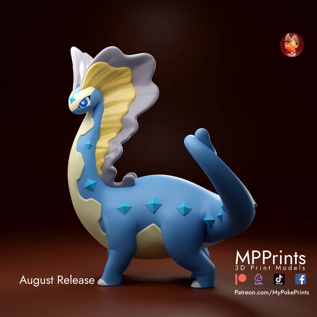 P站图纸印象馆 口袋妖怪 冰雪巨龙 口袋妖怪 冰雪巨龙