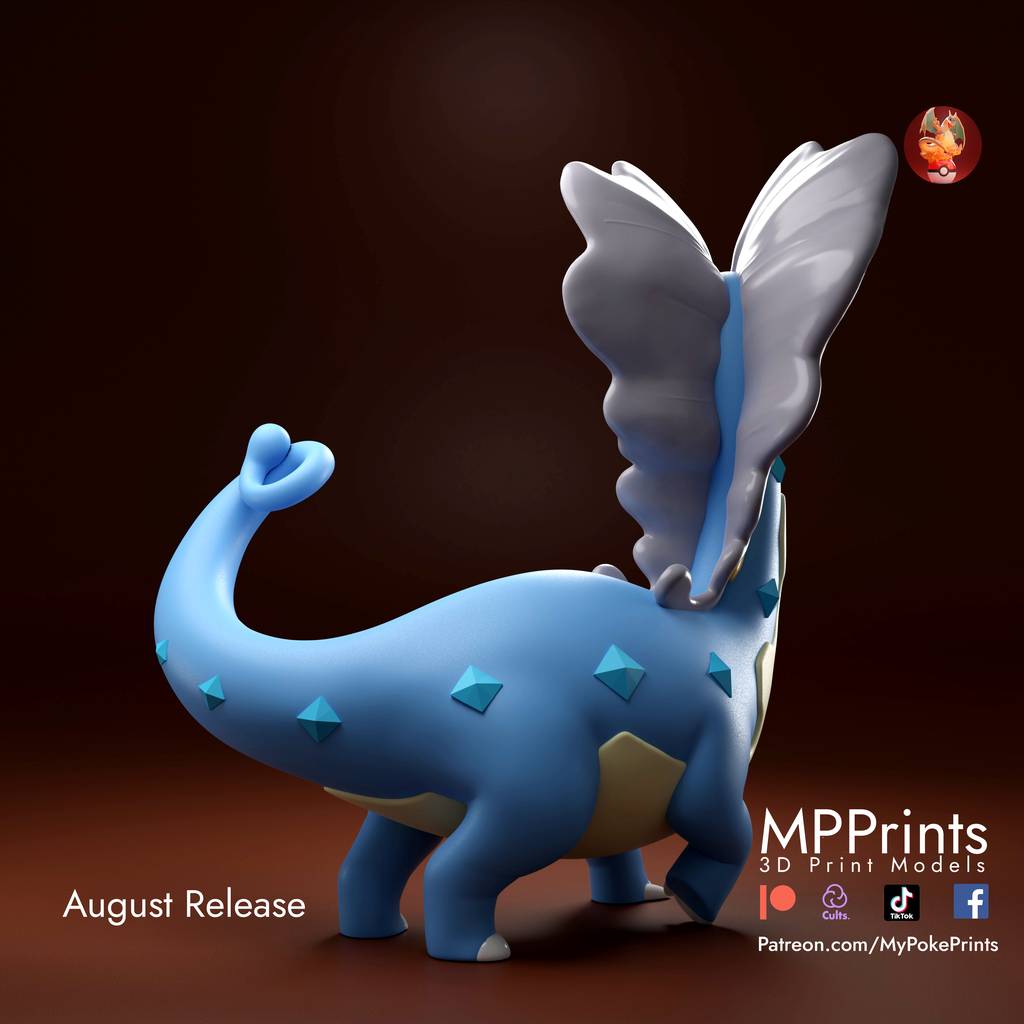 P站图纸印象馆 口袋妖怪 冰雪巨龙 口袋妖怪 冰雪巨龙