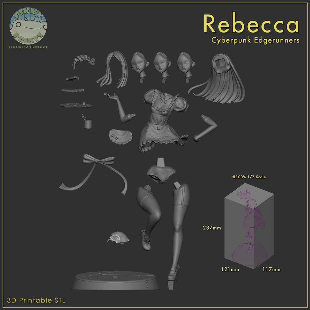 P站图纸印象馆 Pikitty 边缘行者 瑞贝卡 Pikitty 边缘行者 瑞贝卡