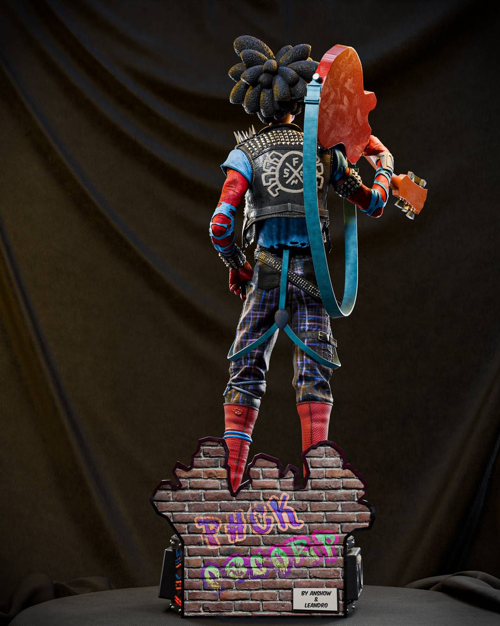 P站图纸印象馆 CA3D 漫威 朋克蜘蛛侠 CA3D 漫威 朋克蜘蛛侠