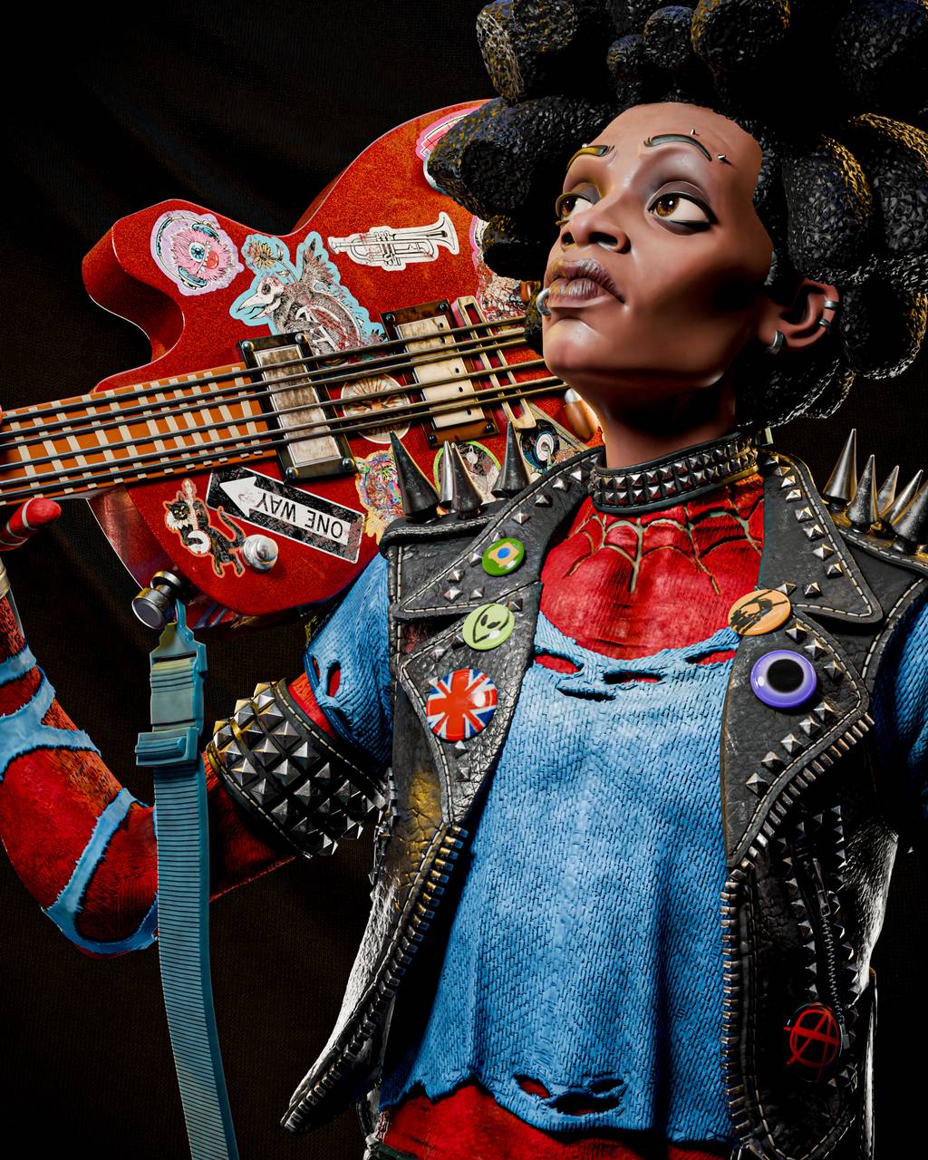 P站图纸印象馆 CA3D 漫威 朋克蜘蛛侠 CA3D 漫威 朋克蜘蛛侠