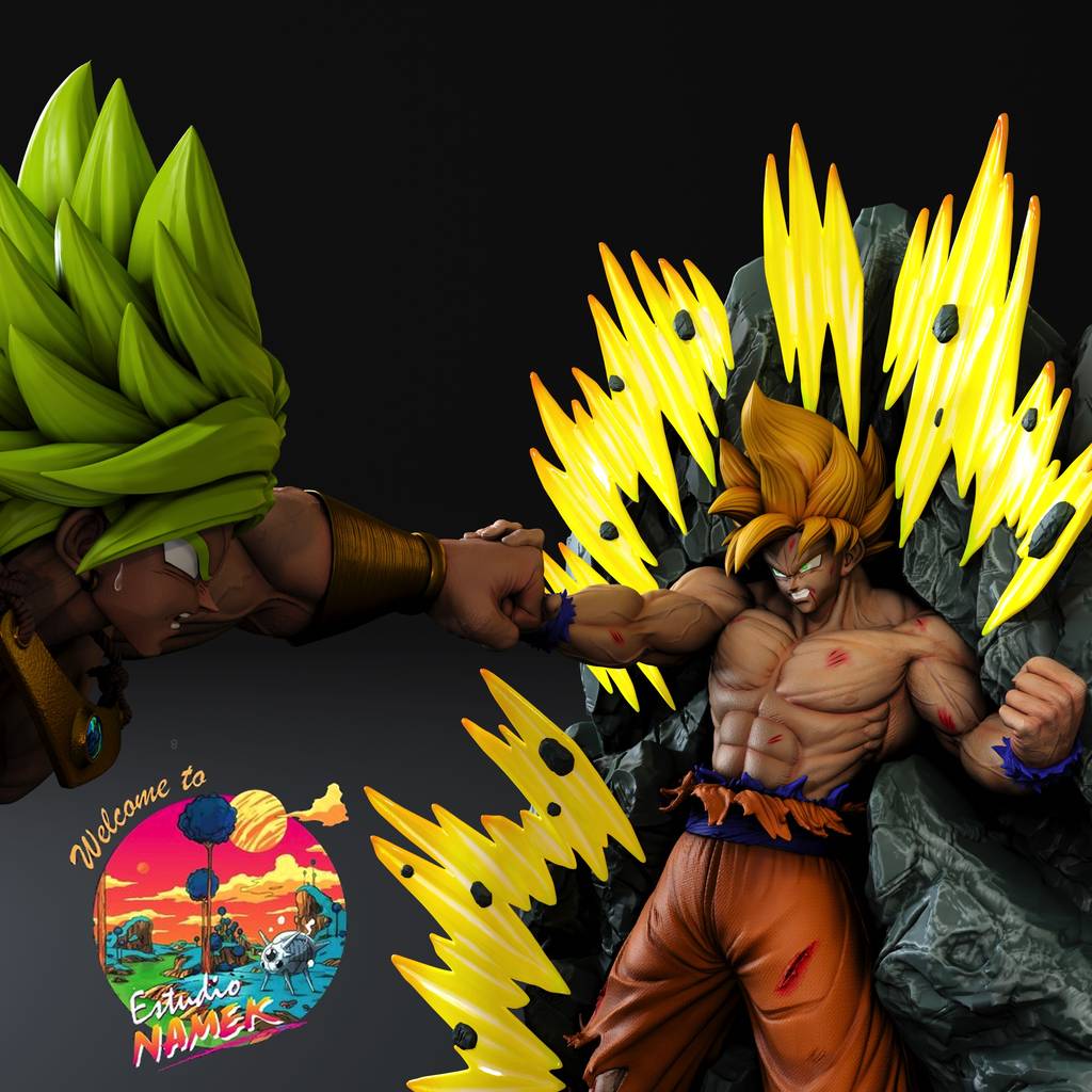 P站图纸印象馆 龙珠 布罗利VS悟空 龙珠 布罗利VS悟空