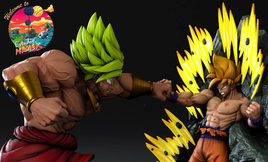 P站图纸印象馆 龙珠 布罗利VS悟空 龙珠 布罗利VS悟空