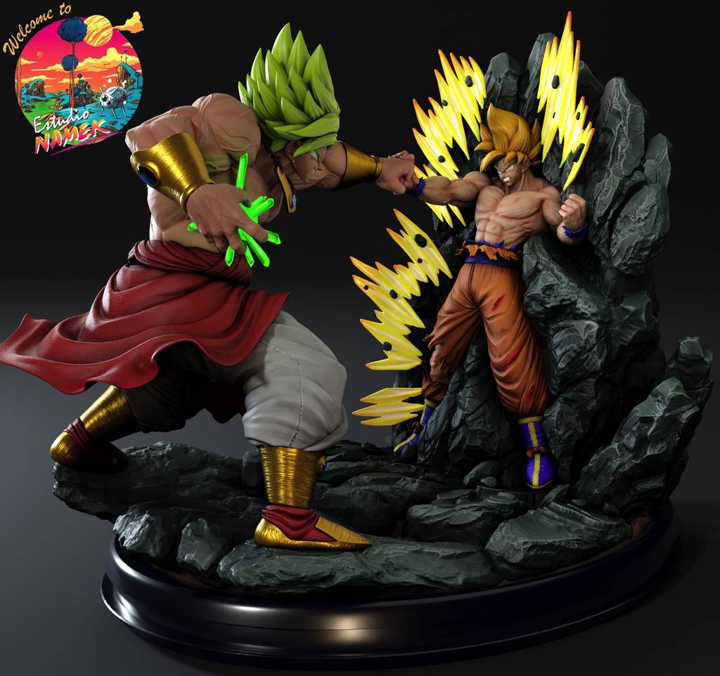 P站图纸印象馆 龙珠 布罗利VS悟空 龙珠 布罗利VS悟空