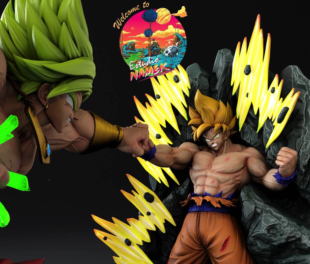 P站图纸印象馆 龙珠 布罗利VS悟空 龙珠 布罗利VS悟空