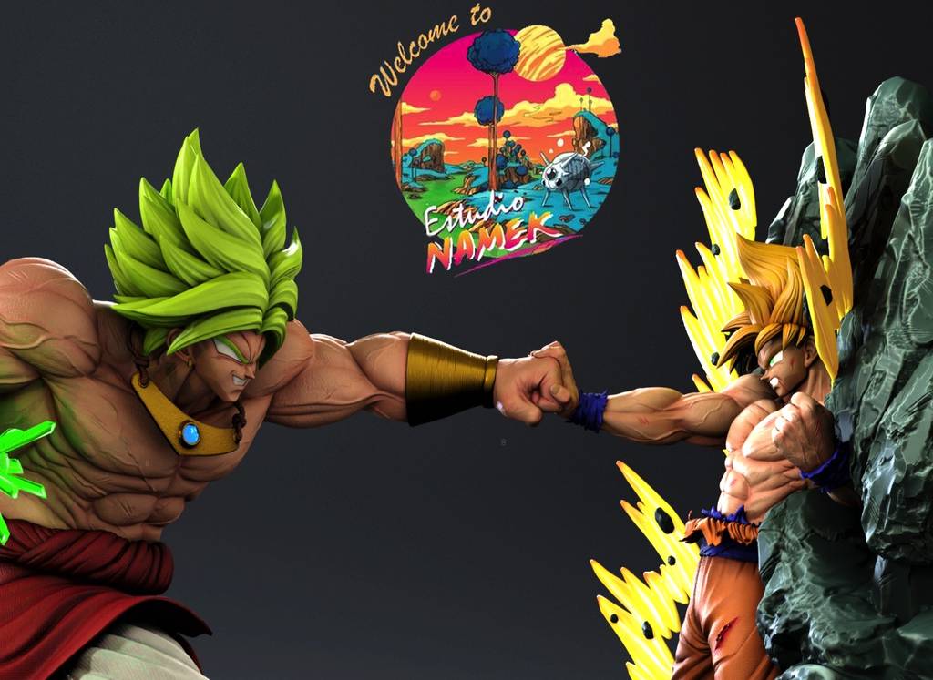 P站图纸印象馆 龙珠 布罗利VS悟空 龙珠 布罗利VS悟空