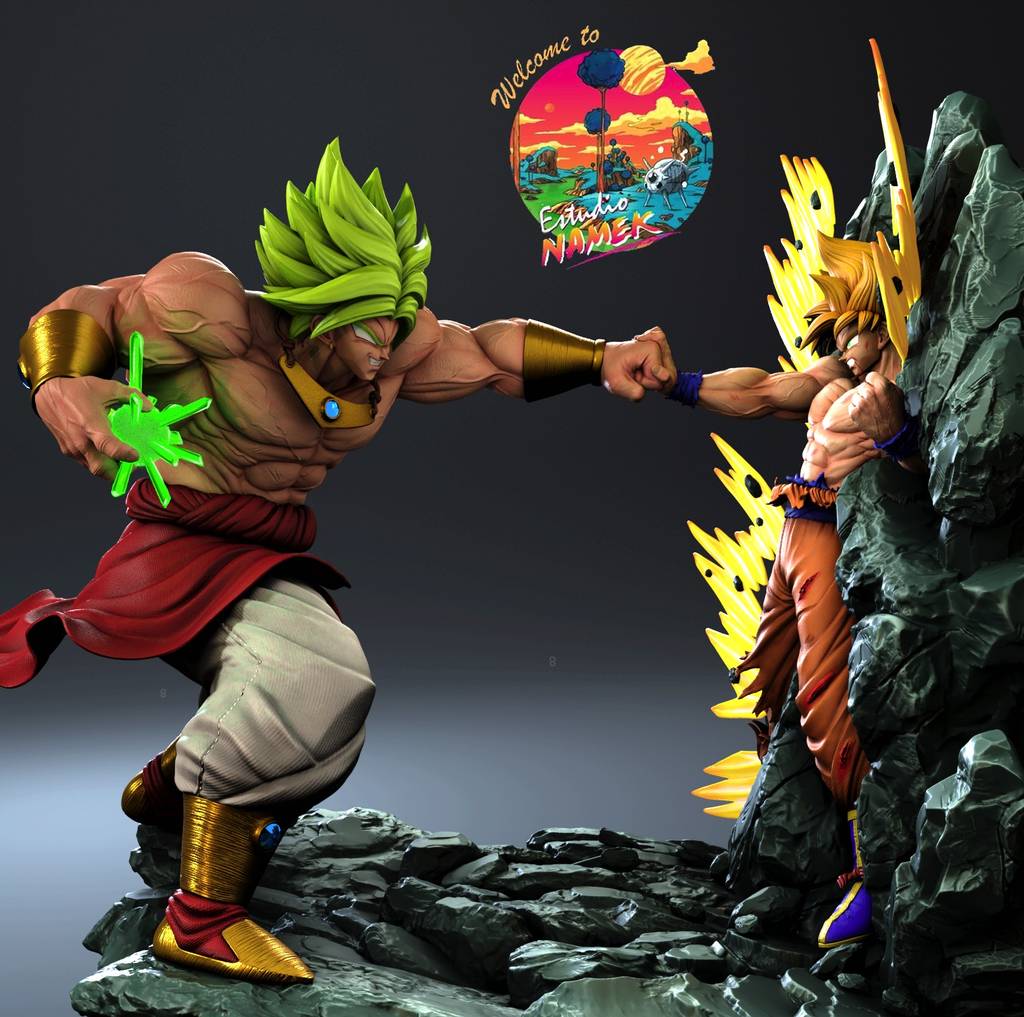 P站图纸印象馆 龙珠 布罗利VS悟空 龙珠 布罗利VS悟空