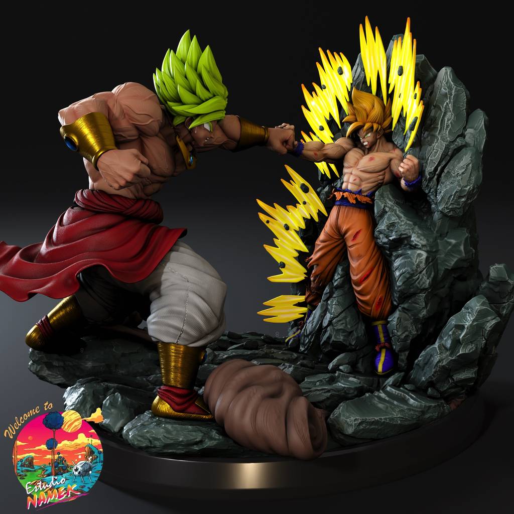 P站图纸印象馆 龙珠 布罗利VS悟空 龙珠 布罗利VS悟空