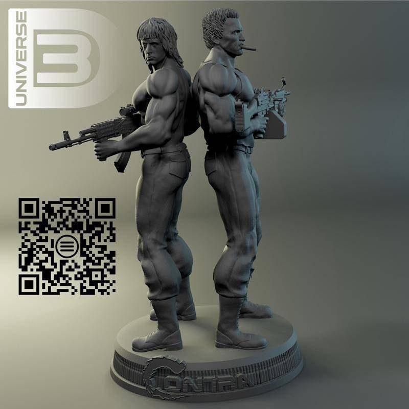 P站图纸印象馆 魂斗罗 比尔·雷泽和兰斯·比恩 魂斗罗 比尔·雷泽和兰斯·比恩