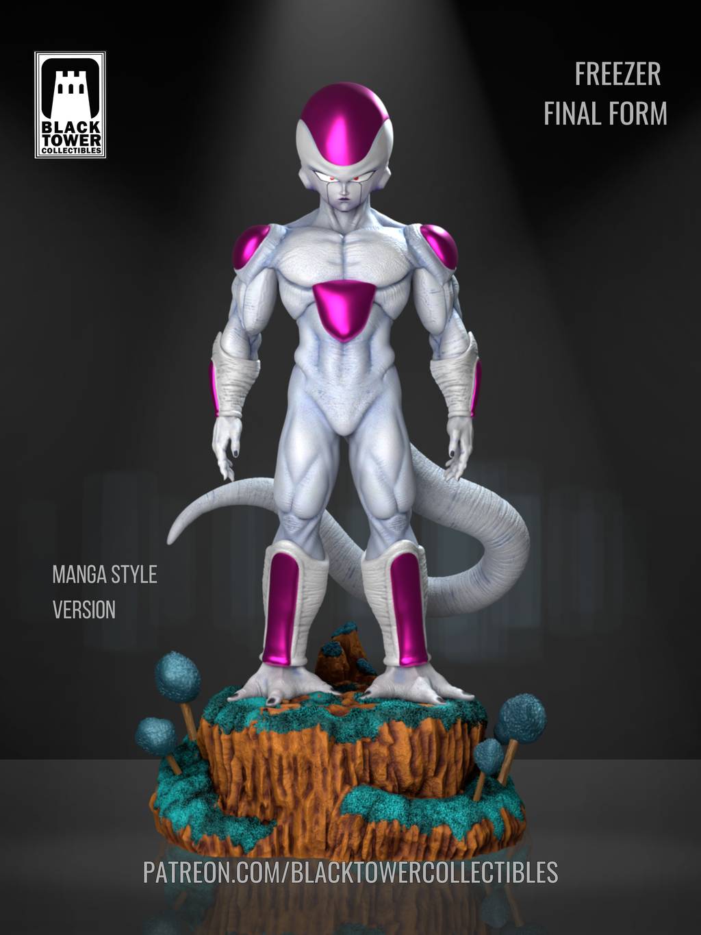 P站图纸印象馆 Black Towe 龙珠 弗利萨终极形态 Black Towe 龙珠 弗利萨终极形态