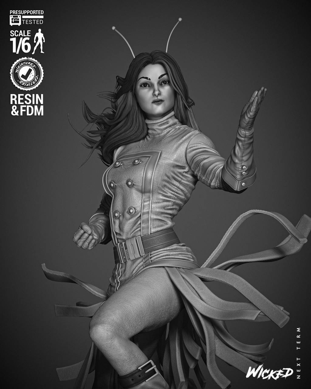 P站图纸印象馆 3DWicked 漫威 螳螂 3DWicked 漫威 螳螂