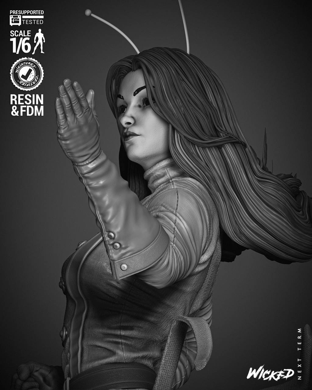 P站图纸印象馆 3DWicked 漫威 螳螂 3DWicked 漫威 螳螂