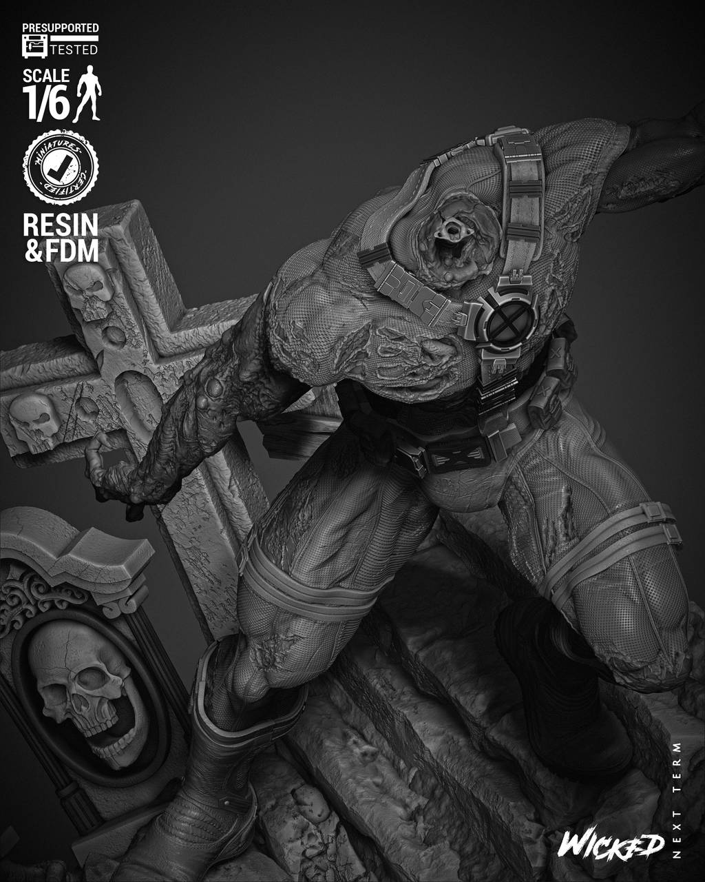 P站图纸印象馆 3DWicked 漫威 镭射眼 3DWicked 漫威 镭射眼