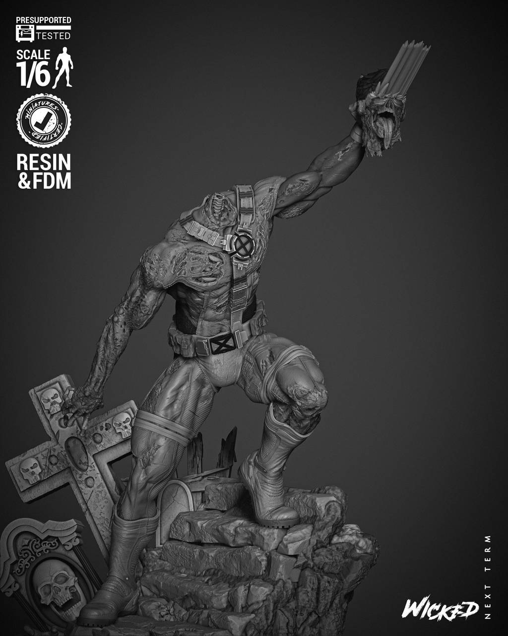 P站图纸印象馆 3DWicked 漫威 镭射眼 3DWicked 漫威 镭射眼