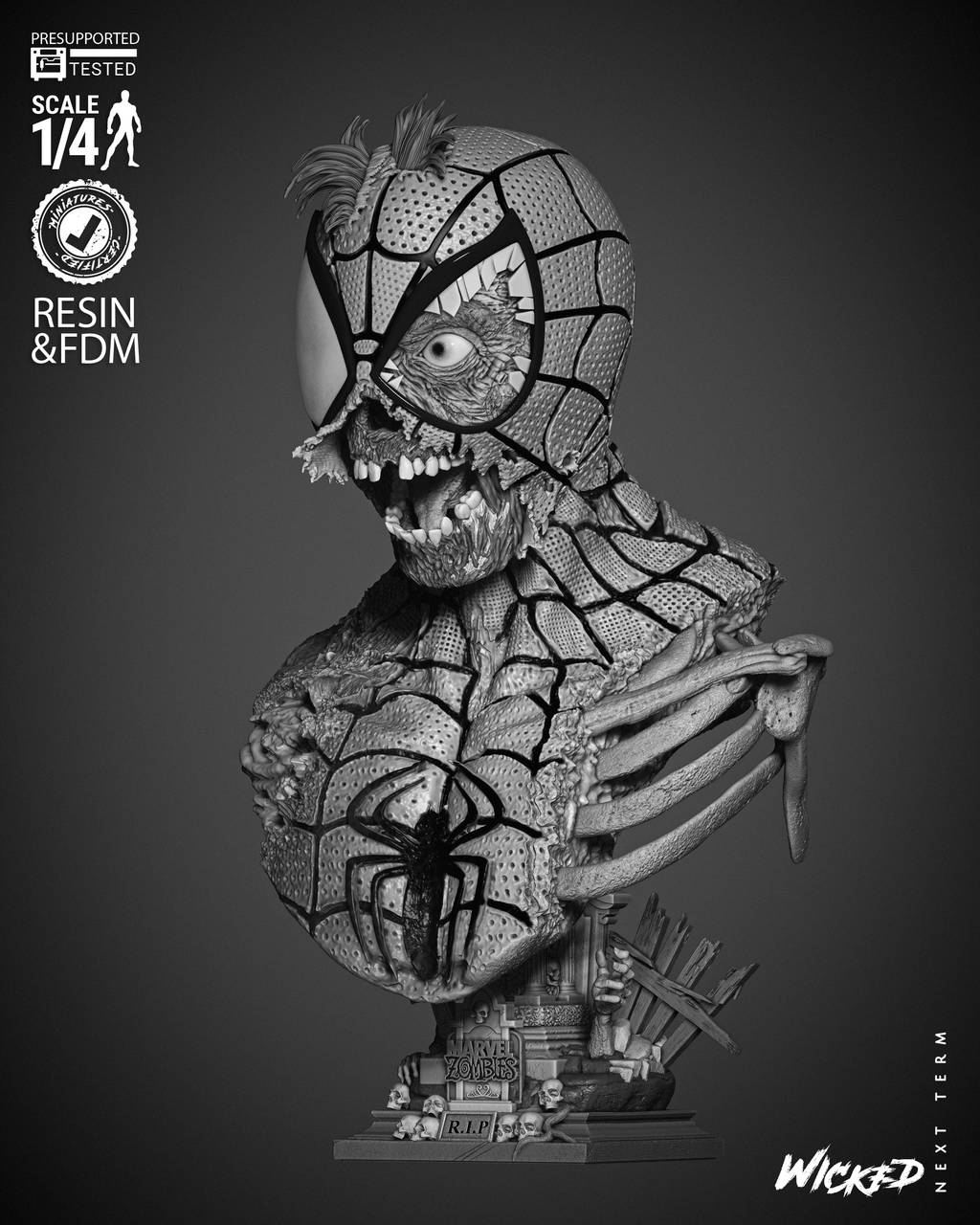 P站图纸印象馆 3DWicked 漫威 蜘蛛侠 3DWicked 漫威 蜘蛛侠