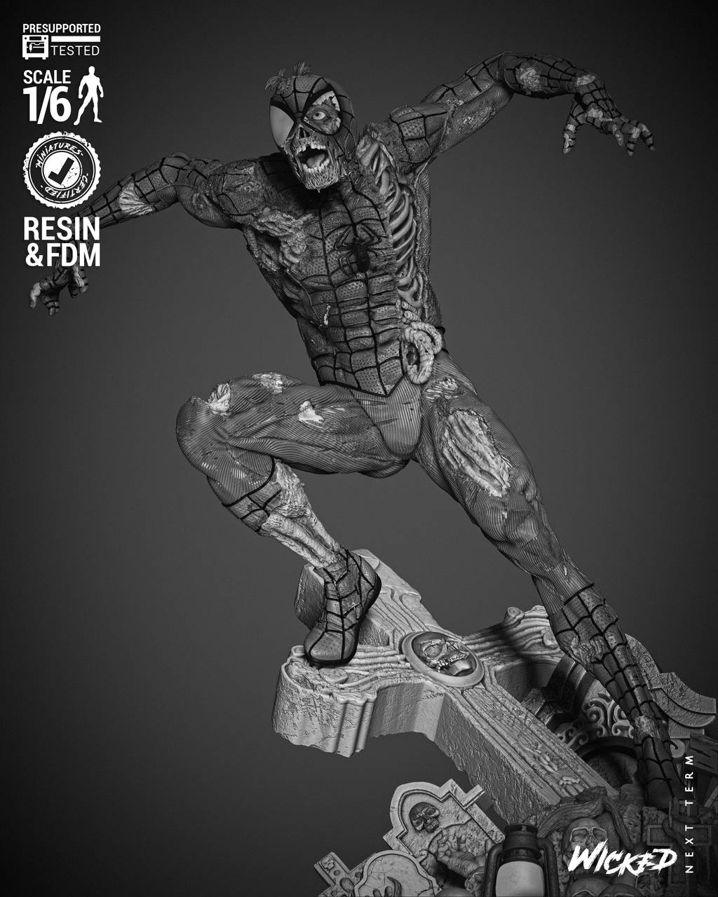 P站图纸印象馆 3DWicked 漫威 蜘蛛侠 3DWicked 漫威 蜘蛛侠