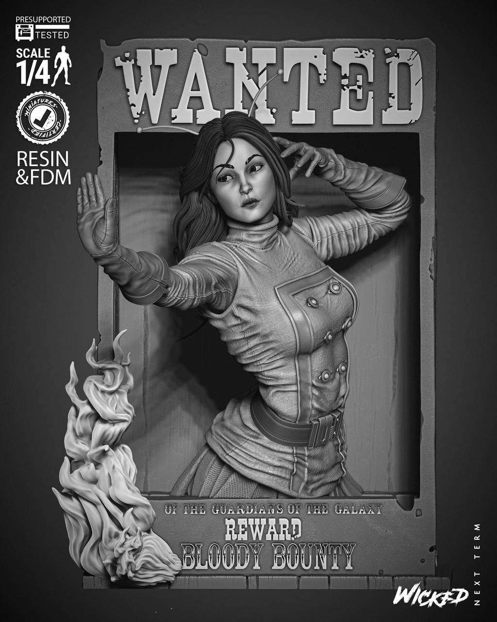 P站图纸印象馆 3DWicked 漫威 螳螂 3DWicked 漫威 螳螂