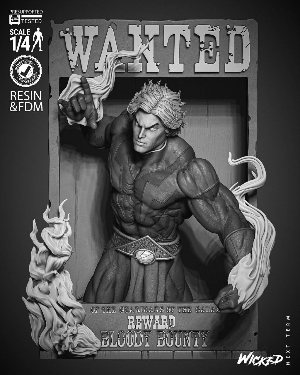 P站图纸印象馆 3DWicked 漫威 魔士亚当 3DWicked 漫威 魔士亚当