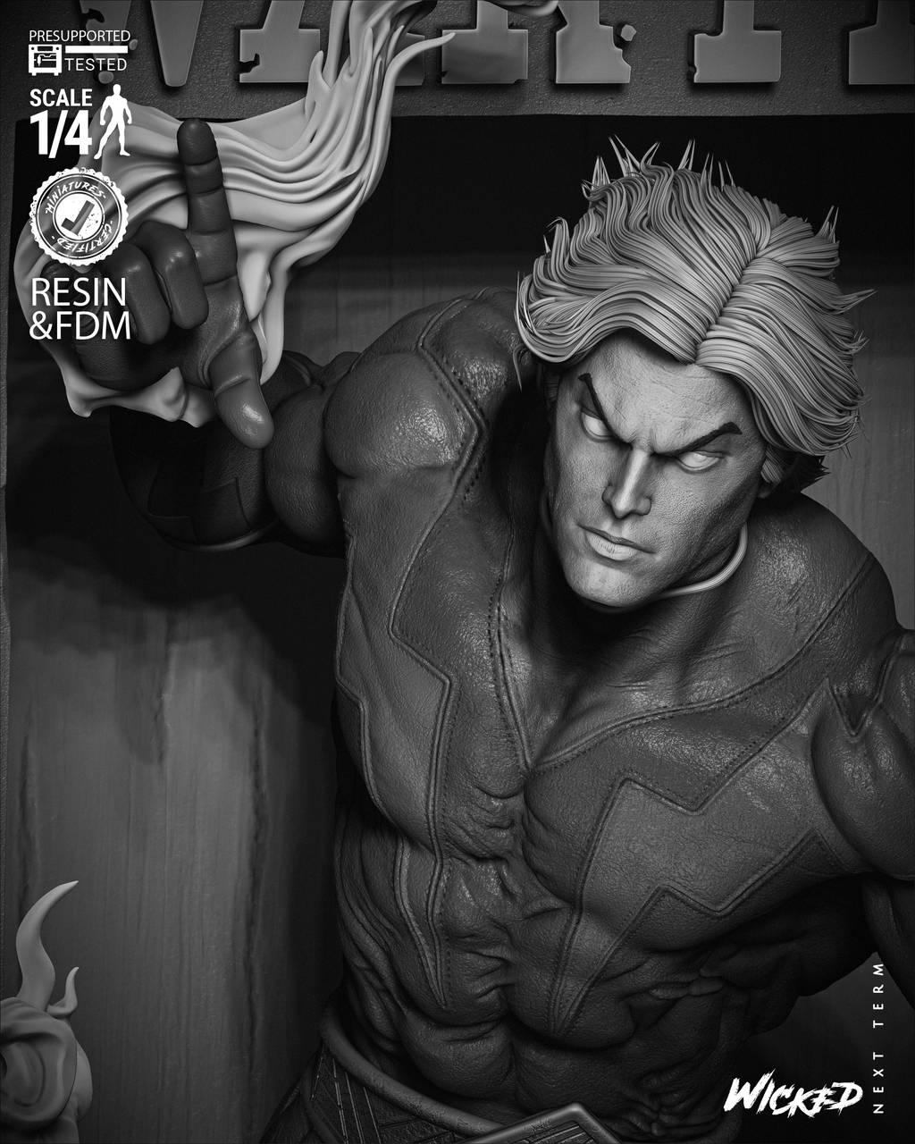 P站图纸印象馆 3DWicked 漫威 魔士亚当 3DWicked 漫威 魔士亚当