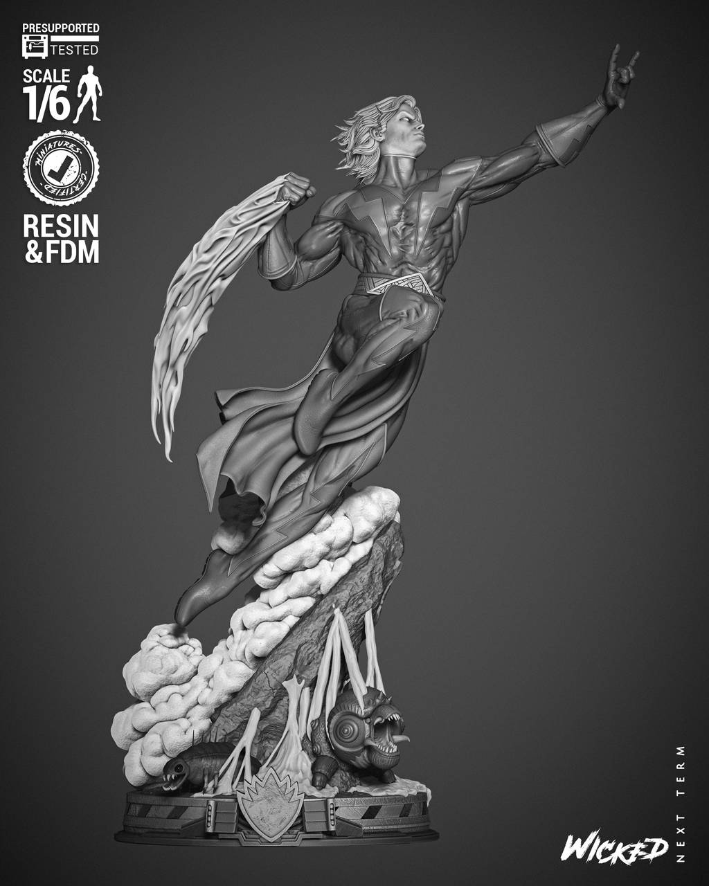 P站图纸印象馆 3DWicked 漫威 魔士亚当 3DWicked 漫威 魔士亚当