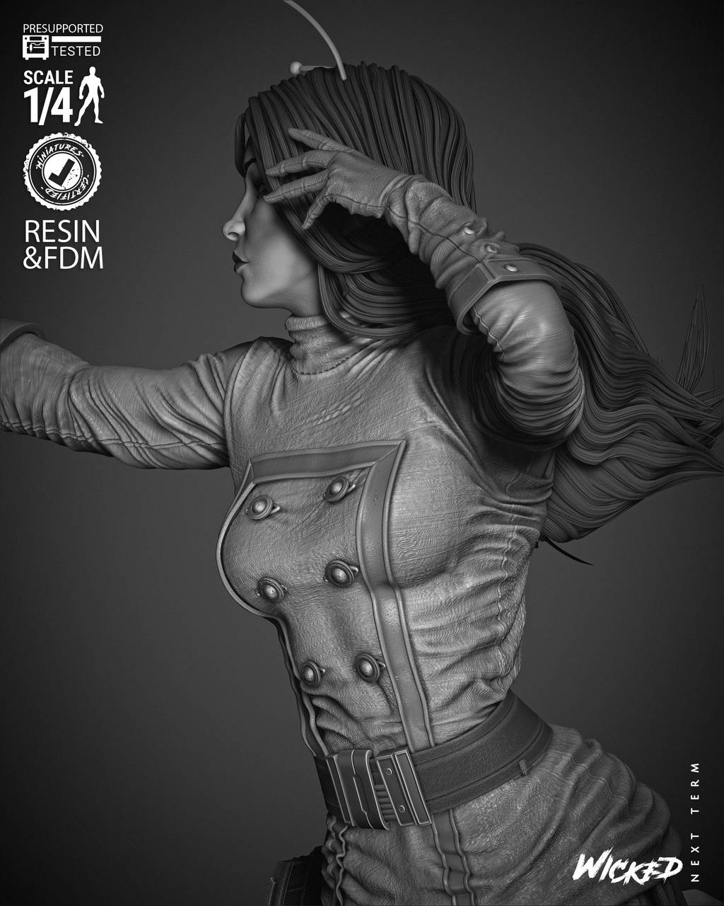 P站图纸印象馆 3DWicked 漫威 螳螂 3DWicked 漫威 螳螂