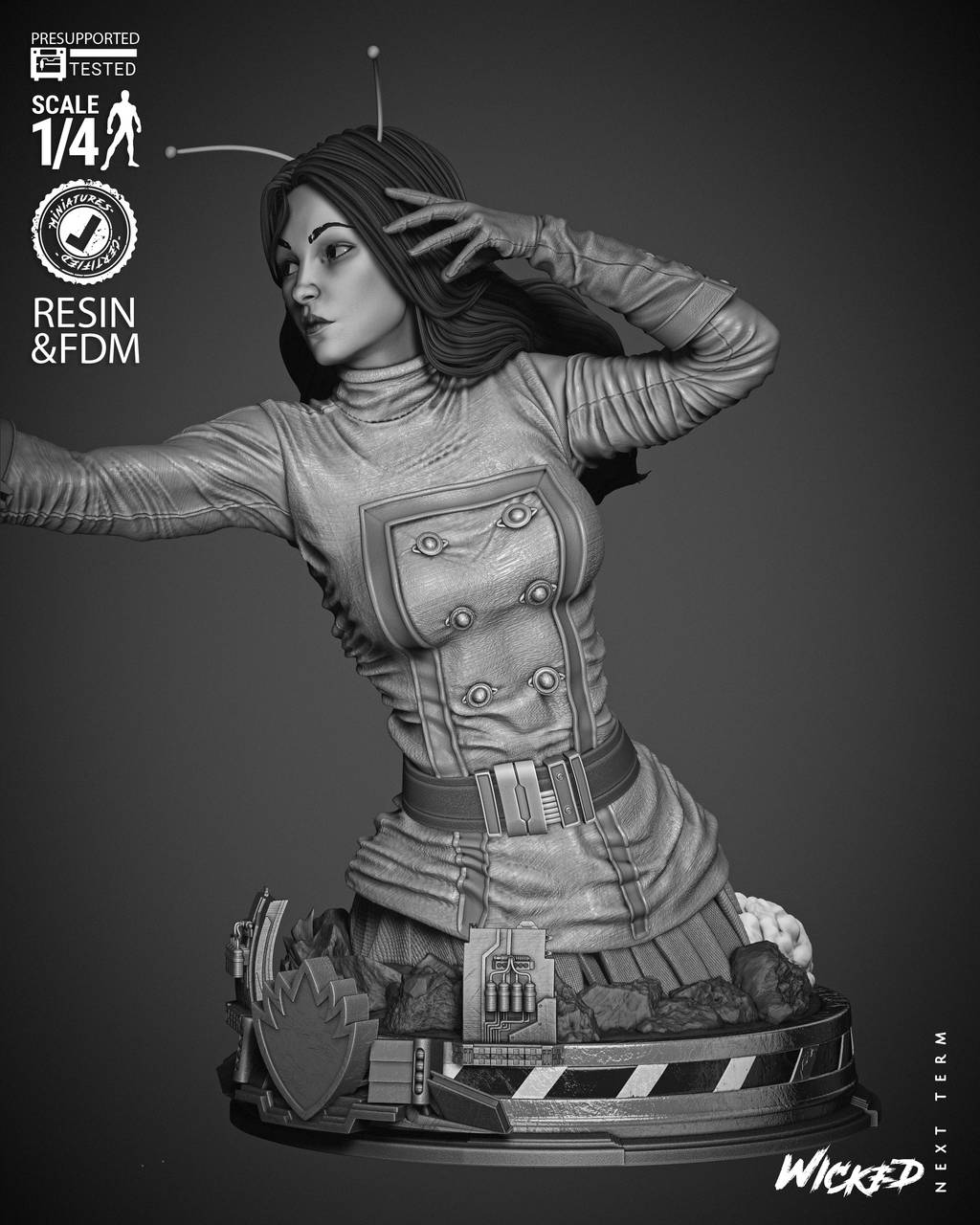 P站图纸印象馆 3DWicked 漫威 螳螂 3DWicked 漫威 螳螂