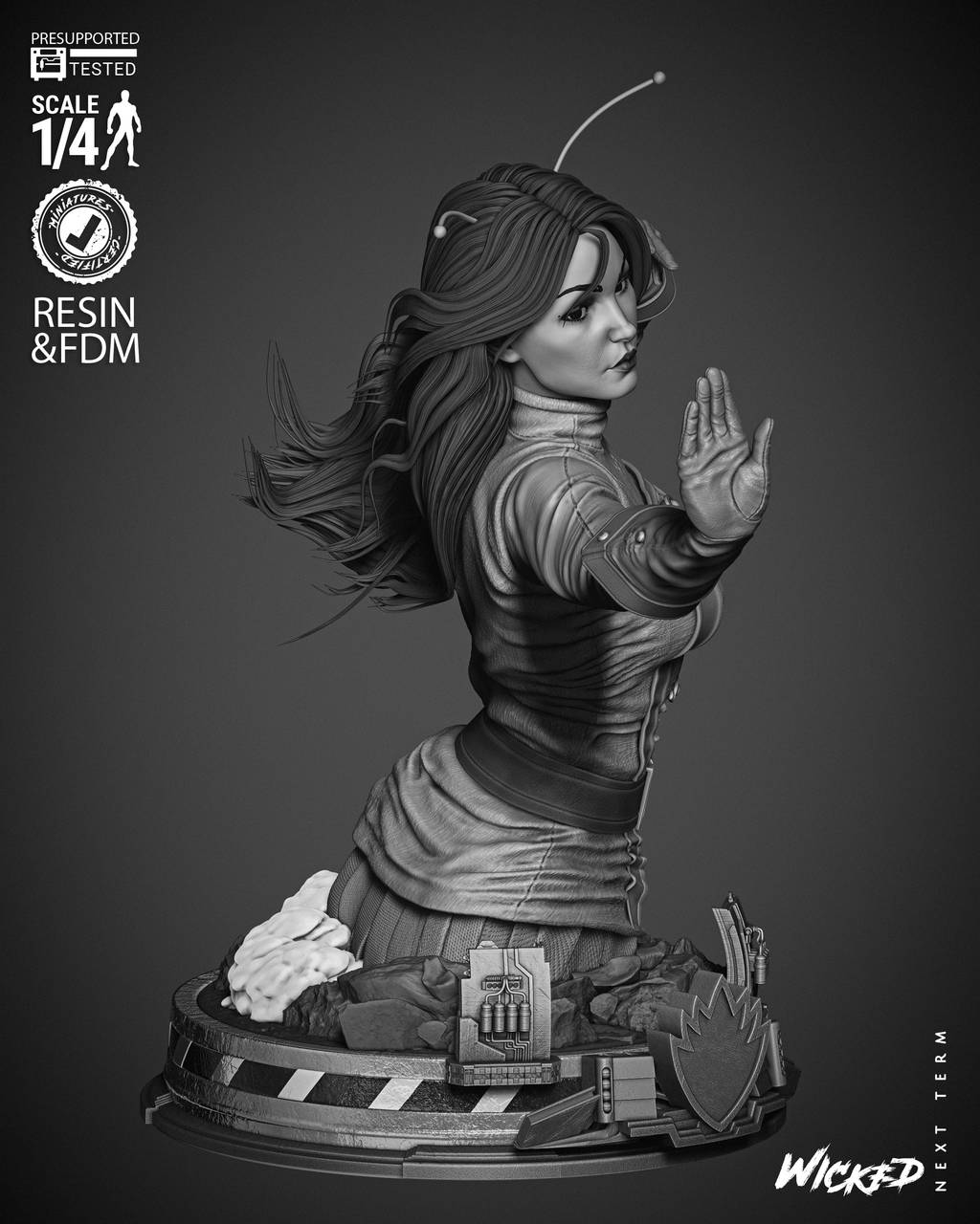 P站图纸印象馆 3DWicked 漫威 螳螂 3DWicked 漫威 螳螂