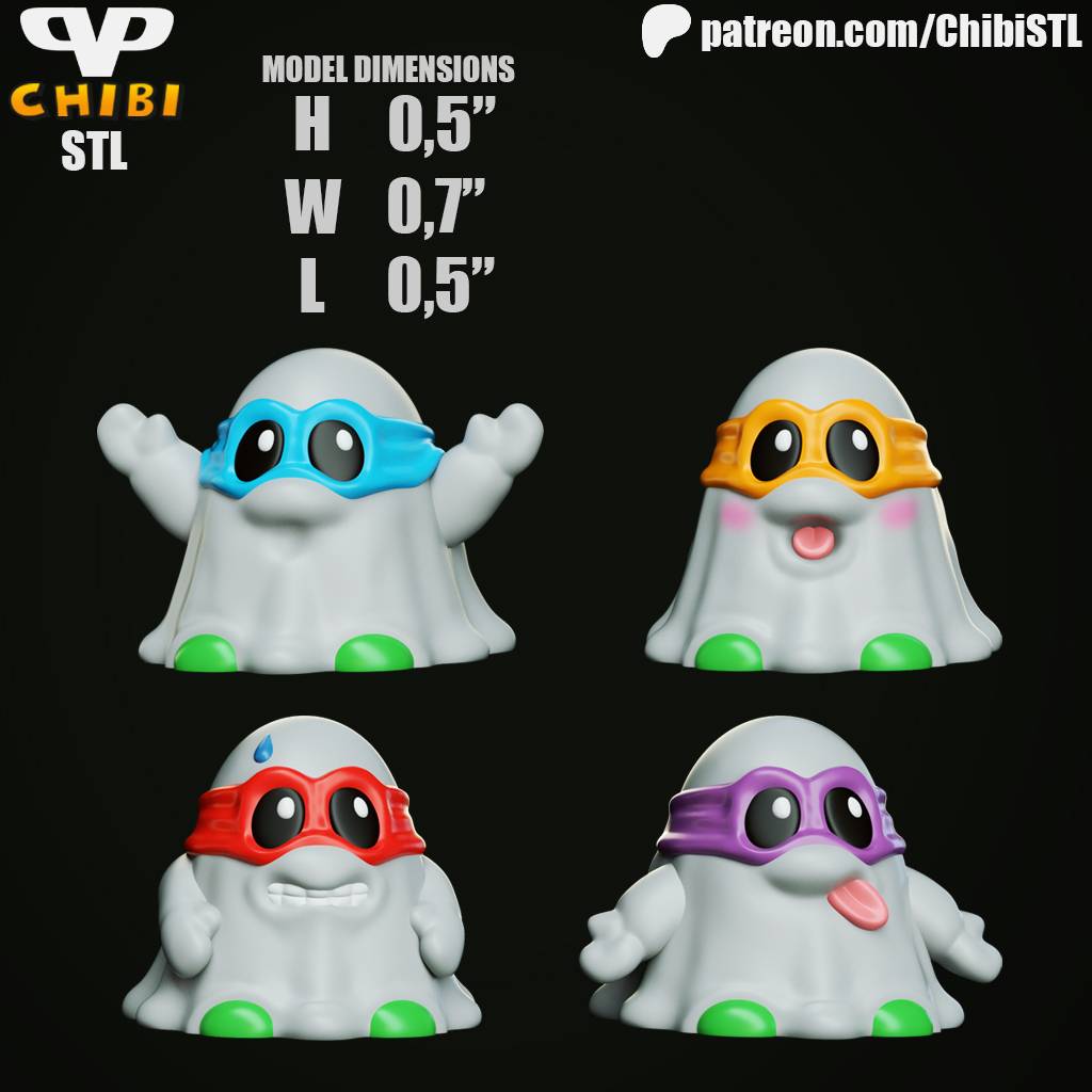 P站图纸印象馆 Chibi STL 可爱鬼 Chibi STL 可爱鬼