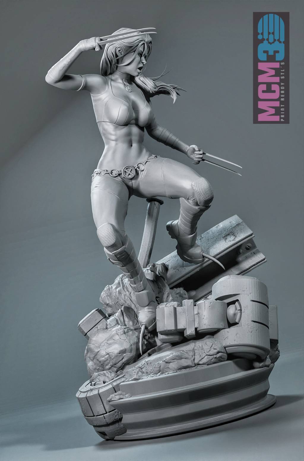 P站图纸印象馆 漫威 金刚狼克隆人X-23 漫威 金刚狼克隆人X-23